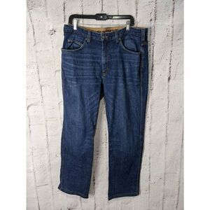 Duluth Trading Jeans Mens 36‎ x 32 Blue Denim Flex Ballroom Jeans Stretch